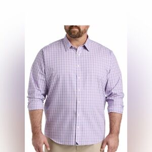 UNTUCKit Wrinkle-Free Long Sleeve Patterned Color Button Down Dress Shirt XXXL‎